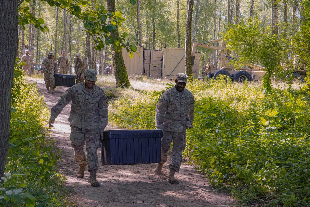 553rd DSSB Practices Water Purification In Poland