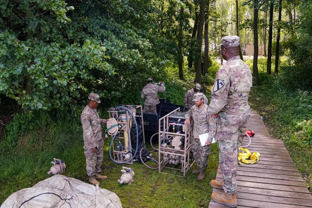 553rd DSSB Practices Water Purification In Poland