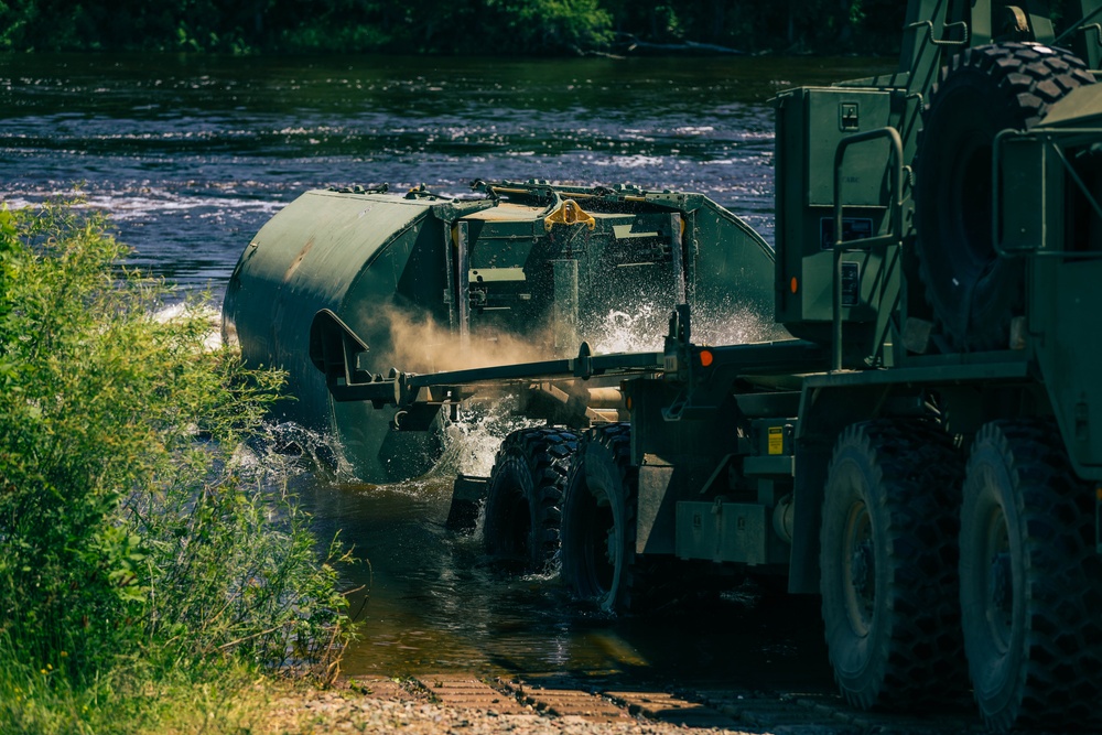 1437th Engineer Multi-Role Bridge Company Trains at Camp Ripley