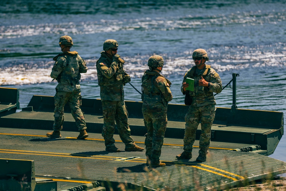 1437th Engineer Multi-Role Bridge Company Trains at Camp Ripley