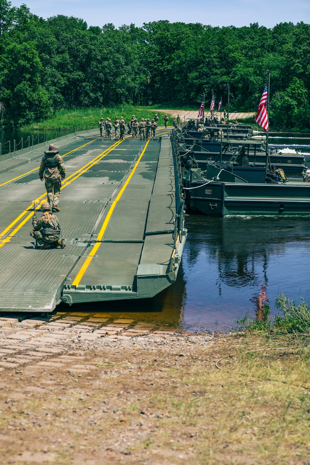 1437th Engineer Multi-Role Bridge Company Trains at Camp Ripley