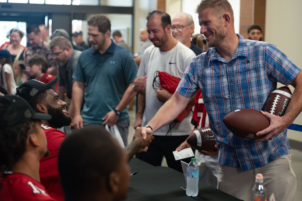 Tampa Bay Buccaneers Visit MacDill AFB