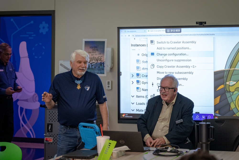 Medal of Honor recipient James McCloughan visits Little Rock AFB
