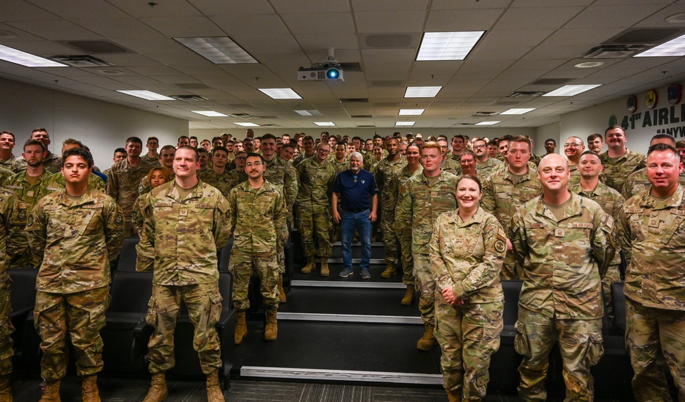 Medal of Honor recipient James McCloughan visits Little Rock AFB