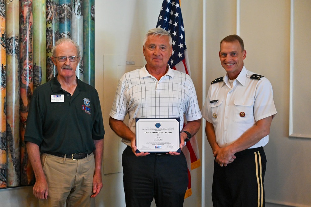 ESGR hosts awards recognition luncheon for employers of Nebraska National Guardsmen