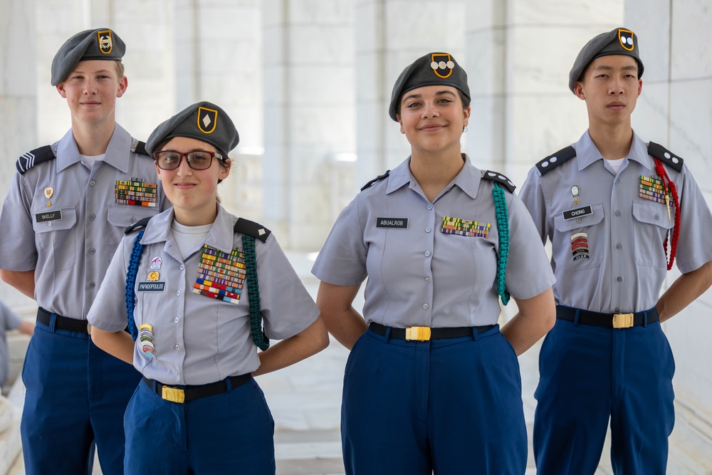 JROTC cadets experience history and pay respects at Arlington National Cemetery