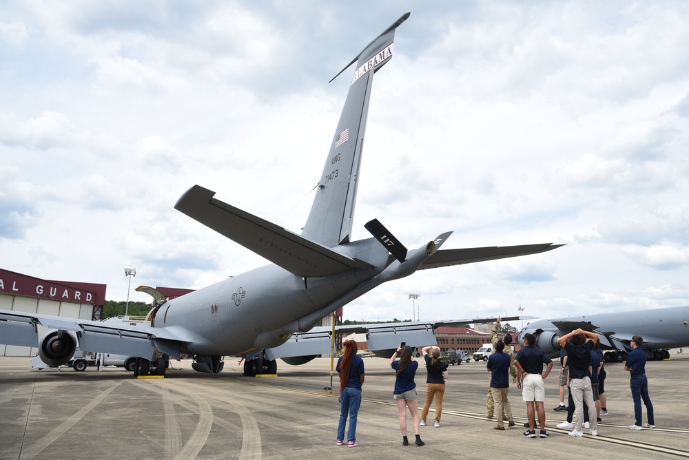 Marion Military Institute visits the 117th Air Refueling Wing