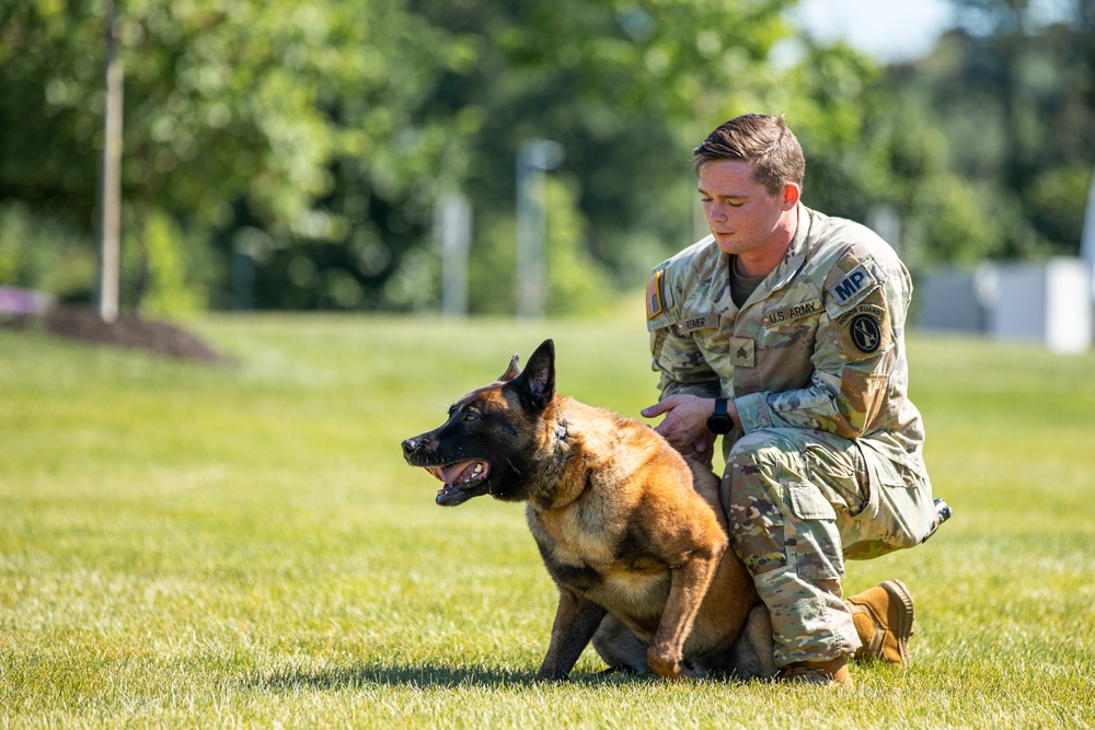 947th Military Police Detachment does a demo for the Army’s 249th Birthday