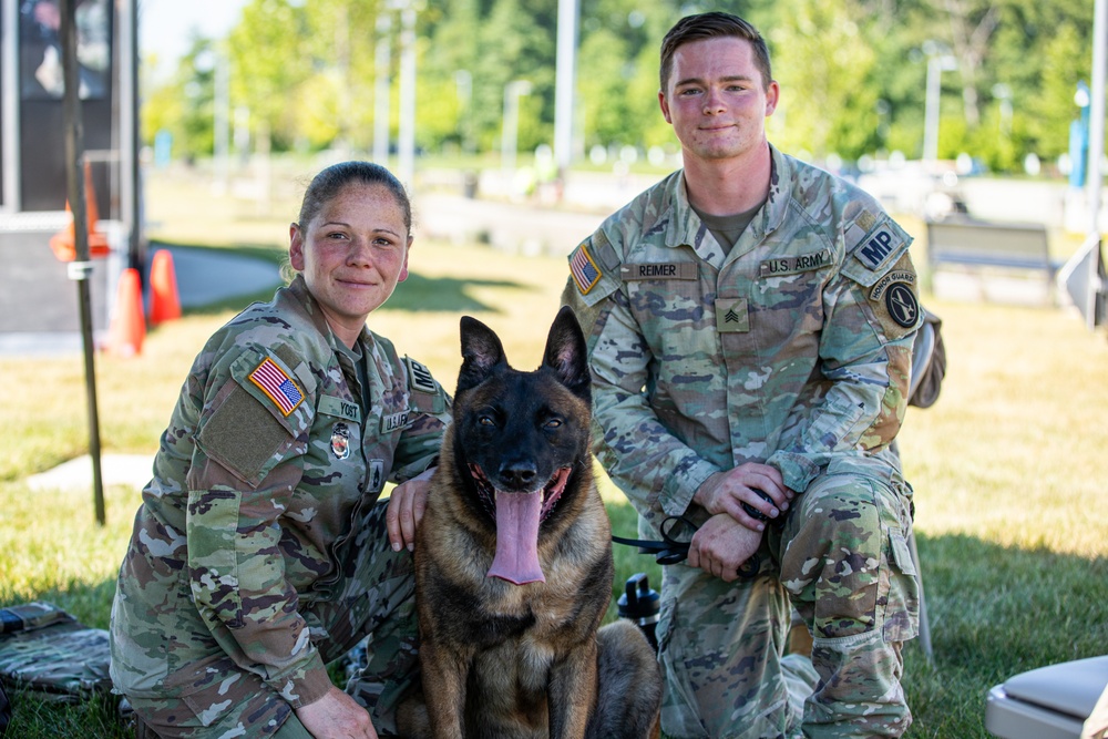 947th Military Police Detachment does a demo for the Army’s 249th Birthday