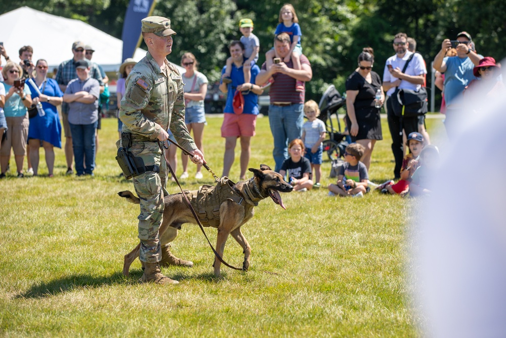 947th Military Police Detachment does a demo for the Army’s 249th Birthday