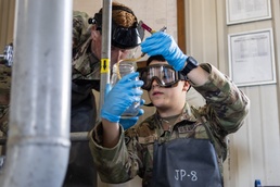 177th Multi-Capable Airmen aid POL in downloading U.S. Army tank trailers during QLLEX Exercise 2024