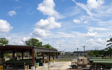 177th Multi-Capable Airmen aid POL in downloading U.S. Army tank trailers during QLLEX Exercise 2024