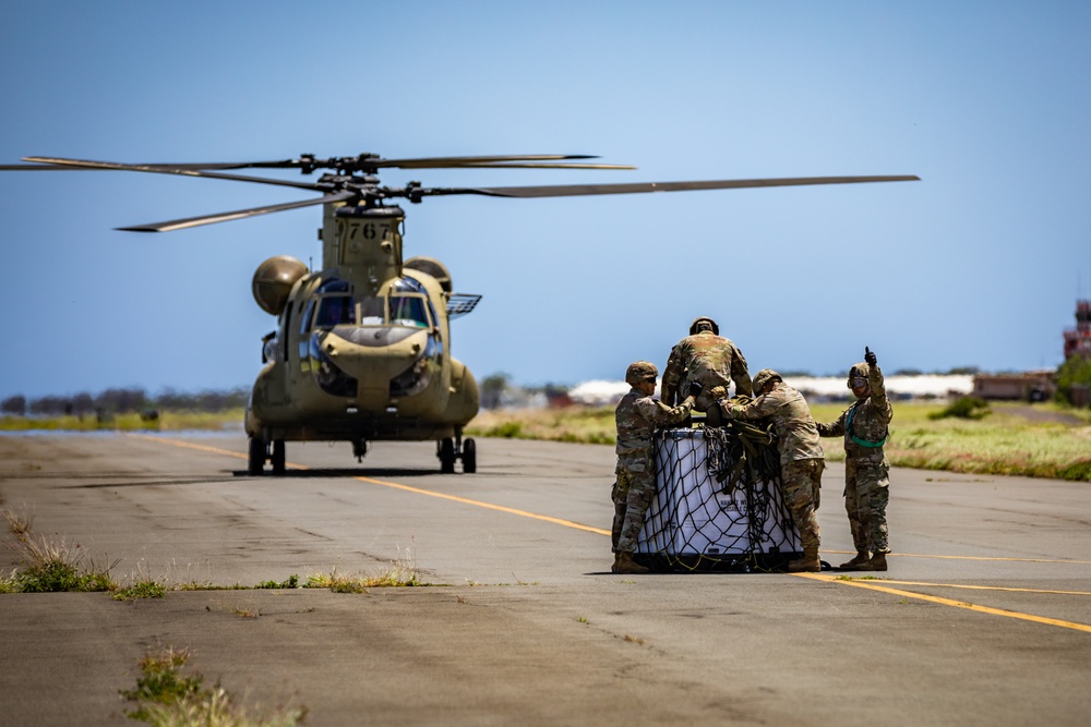 Hawaii Army National Guard Sling Load Operations