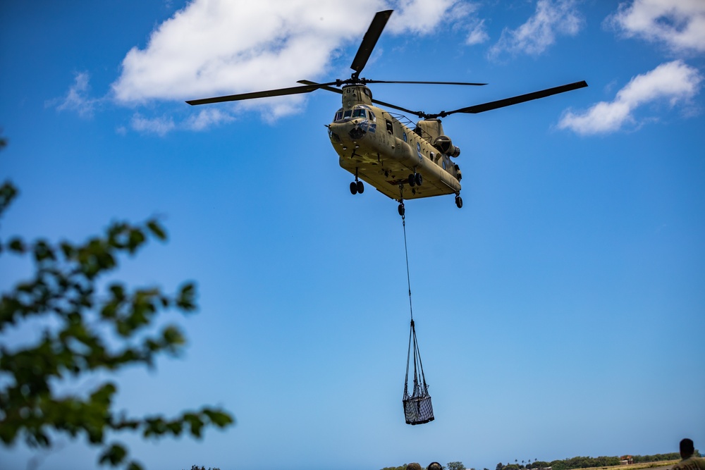 Hawaii Army National Guard Sling Load Operations