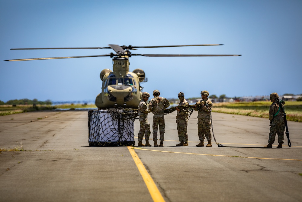Hawaii Army National Guard Sling Load Operations