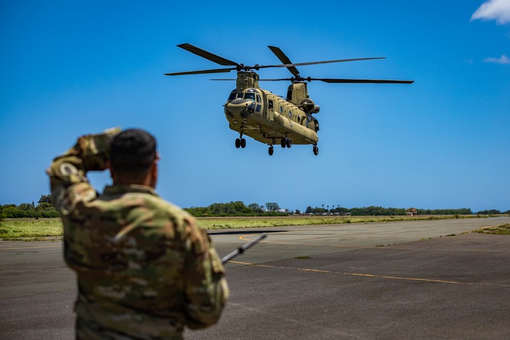 Hawaii Army National Guard Sling Load Operations