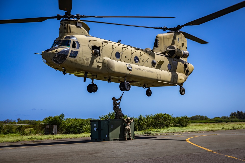 Hawaii Army National Guard Sling Load Operations