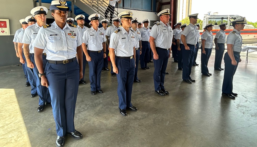 Coast Guard Maritime Safety and Security Team Miami holds change-of-command ceremony