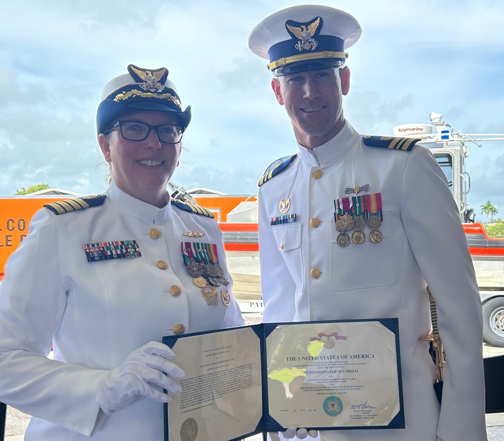 Coast Guard Maritime Safety and Security Team Miami holds change-of-command ceremony
