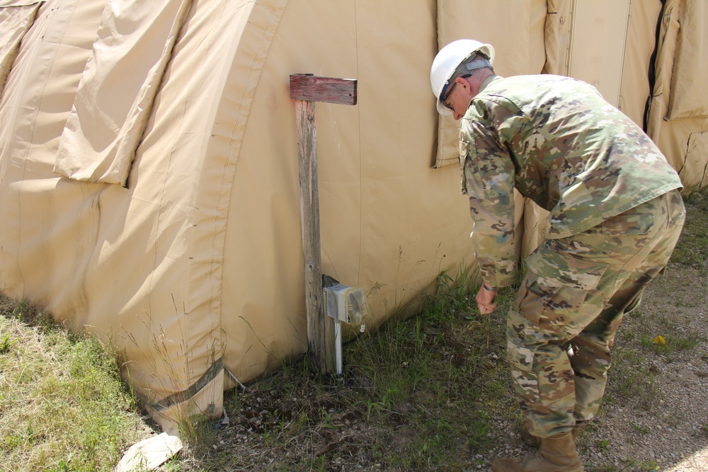 229th Engineer Vertical Construction Company Soldiers complete electrical project at Fort McCoy