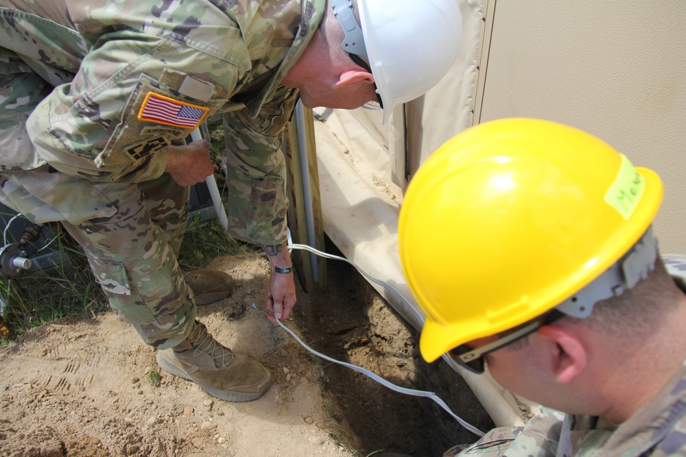 229th Engineer Vertical Construction Company Soldiers complete electrical project at Fort McCoy