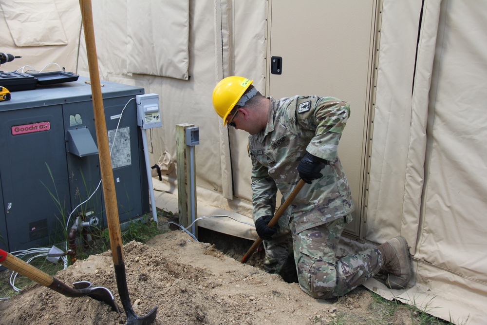 229th Engineer Vertical Construction Company Soldiers complete electrical project at Fort McCoy