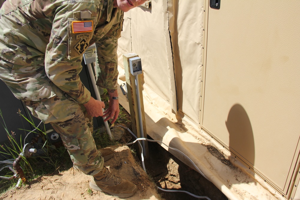 229th Engineer Vertical Construction Company Soldiers complete electrical project at Fort McCoy