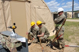 229th Engineer Vertical Construction Company Soldiers complete electrical project at Fort McCoy