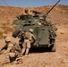 U.S. Reserve Marines with 4th LAR simulate platoon attack during ITX 4-24