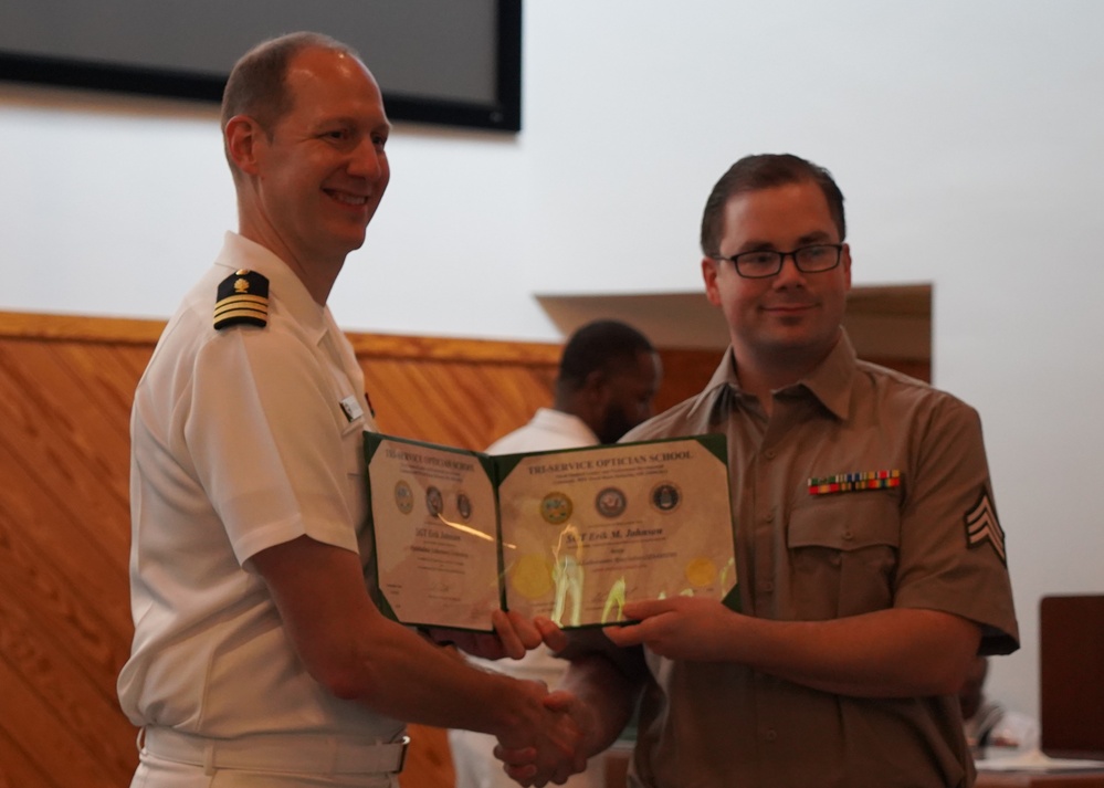 Tri-Service Optician School (TOPS) Class 24-005 graduation