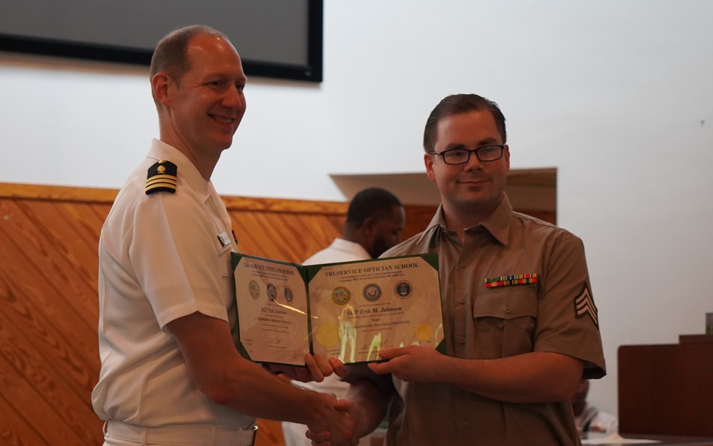 Tri-Service Optician School (TOPS) Class 24-005 graduation