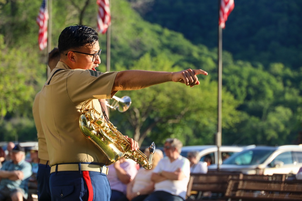 Marine Forces Reserve Band performs at Winona Steamboat Days