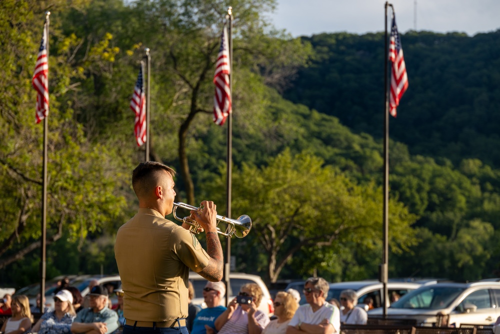Marine Forces Reserve Band performs at Winona Steamboat Days