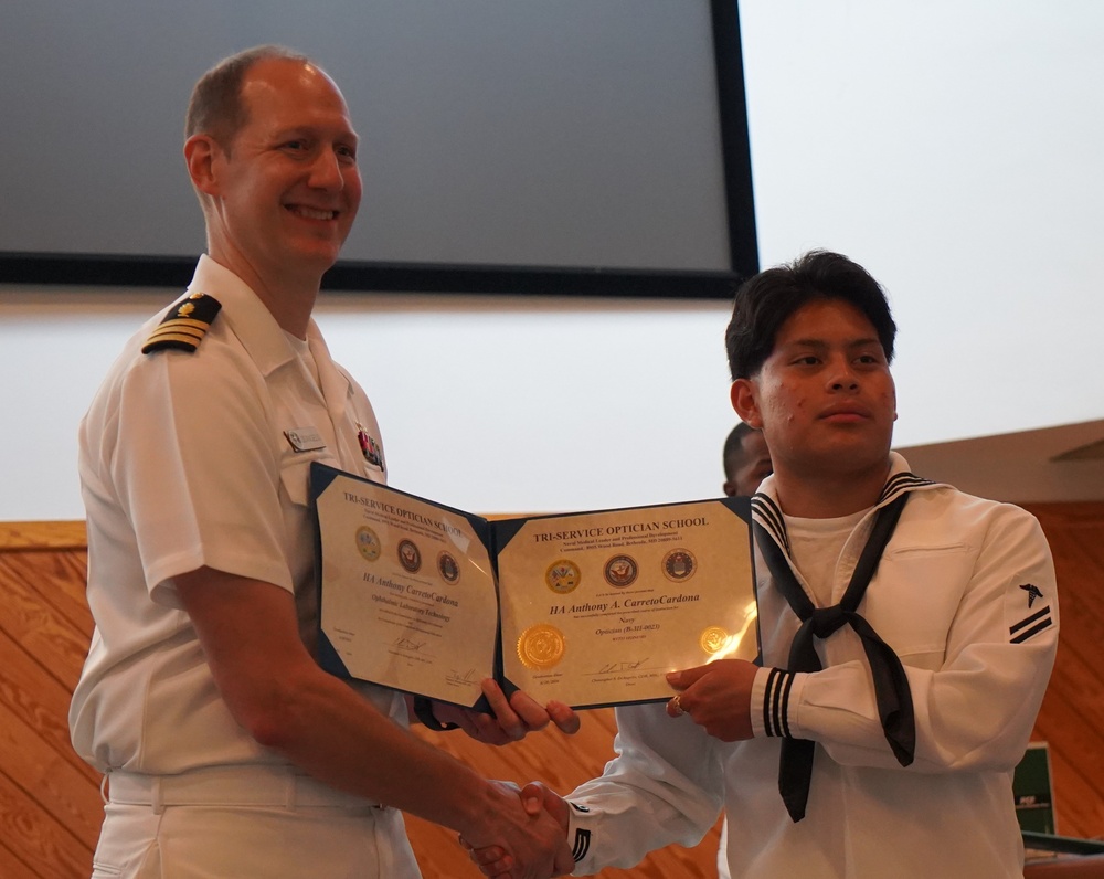 Tri-Service Optician School (TOPS) Class 24-005 graduation