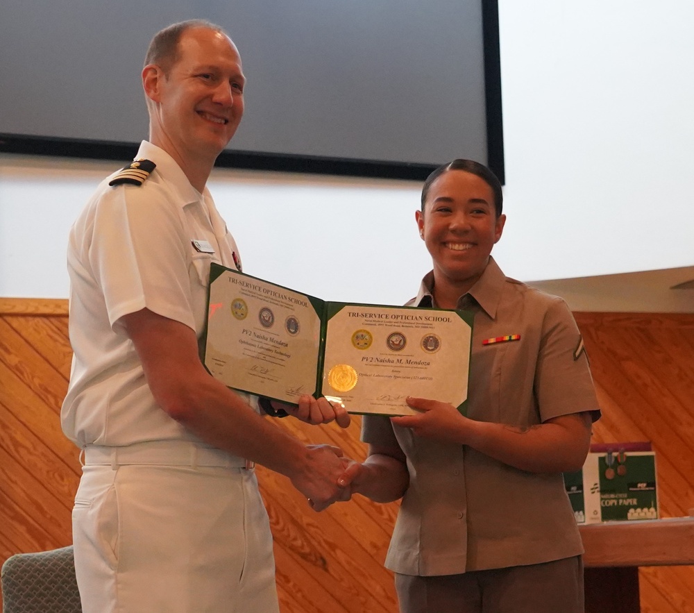 Tri-Service Optician School (TOPS) Class 24-005 graduation