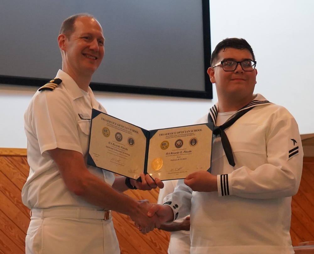 Tri-Service Optician School (TOPS) Class 24-005 graduation