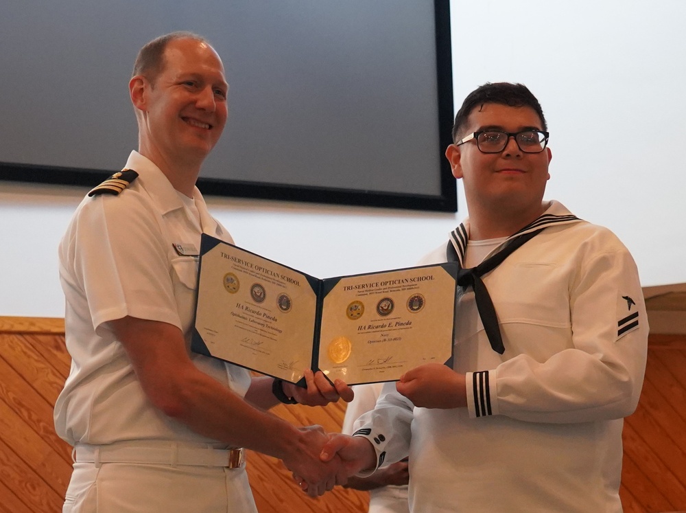 Tri-Service Optician School (TOPS) Class 24-005 graduation