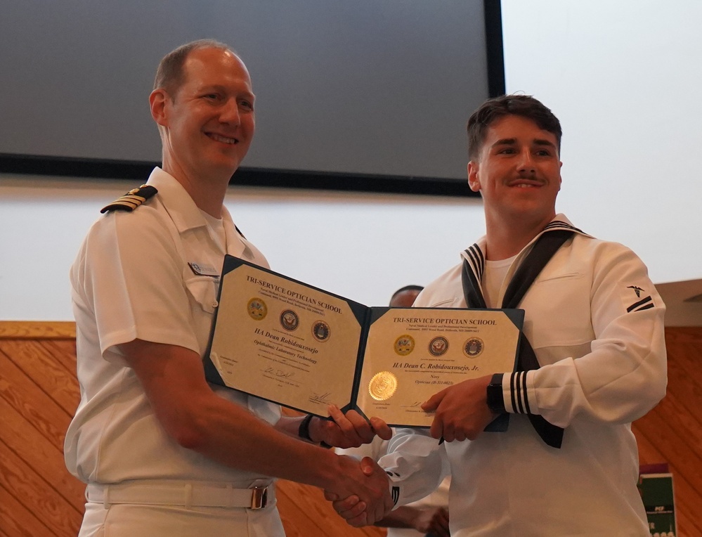 Tri-Service Optician School (TOPS) Class 24-005 graduation