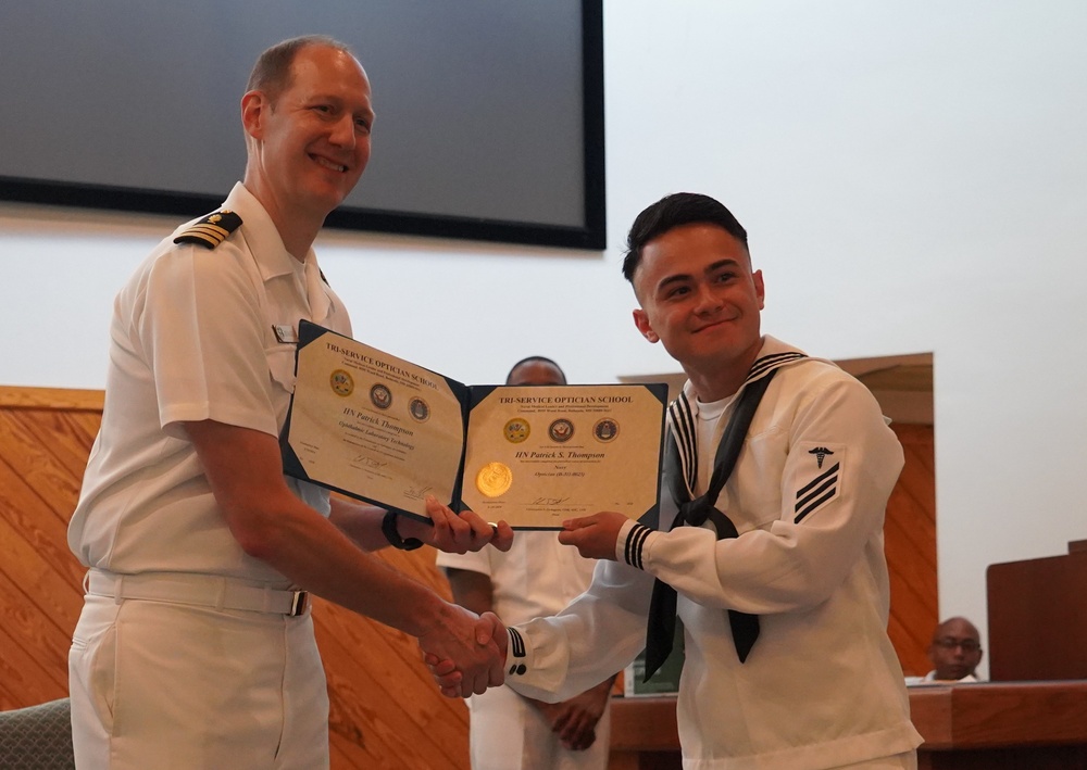 Tri-Service Optician School (TOPS) Class 24-005 graduation