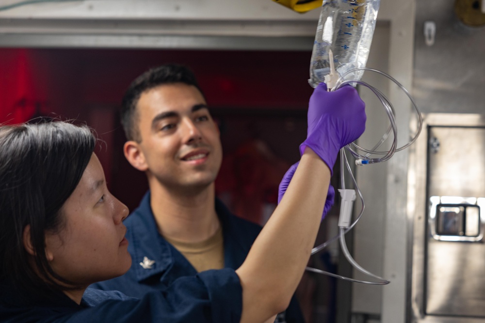 USS Higgins Medical Training Team Drill