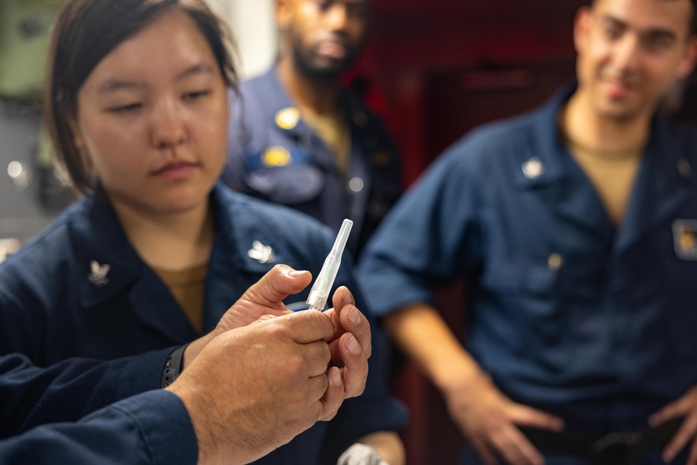 USS Higgins Medical Training Team Drill