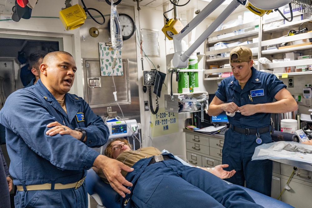 USS Higgins Medical Training Team Drill