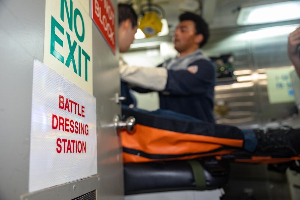 USS Higgins Medical Training Team Drill