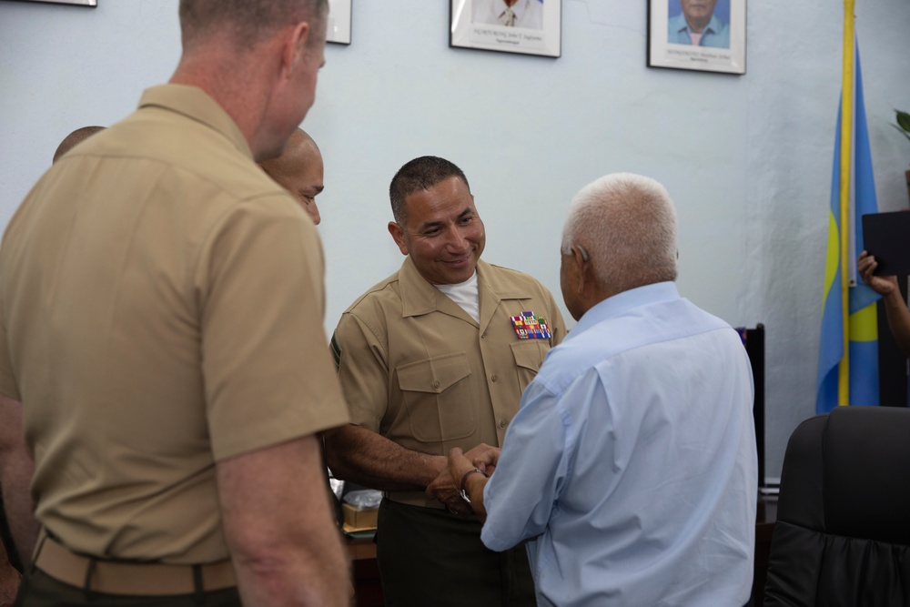 Valiant Shield 24: U.S. Marines Visit Palau’s Paramount High Chief