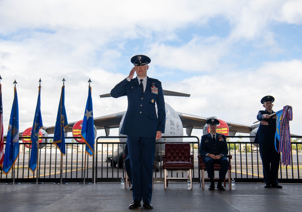 515th Air Mobility Operations Wing Change of Command