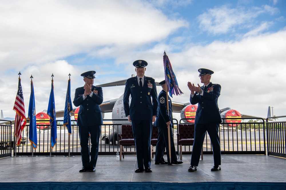 515th Air Mobility Operations Wing Change of Command