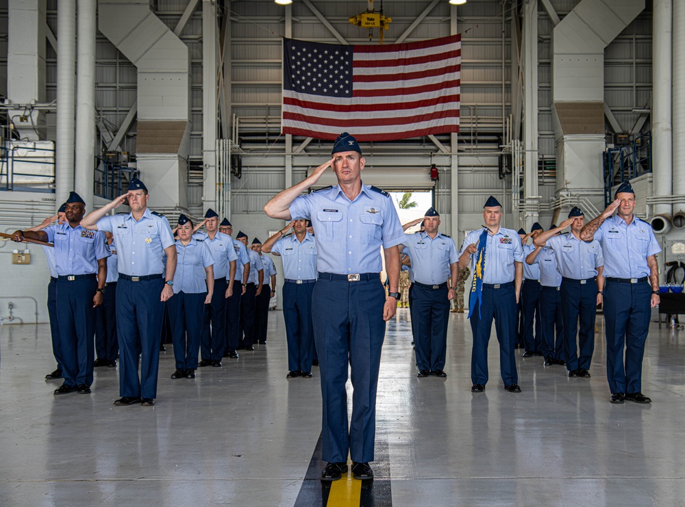 515th Air Mobility Operations Wing Change of Command