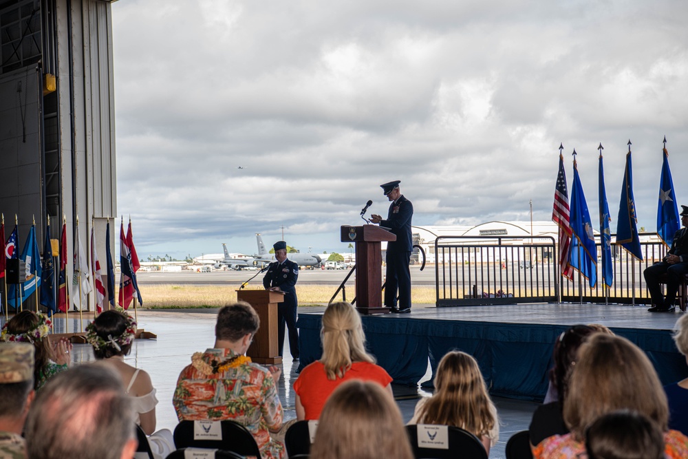 515th Air Mobility Operations Wing Change of Command