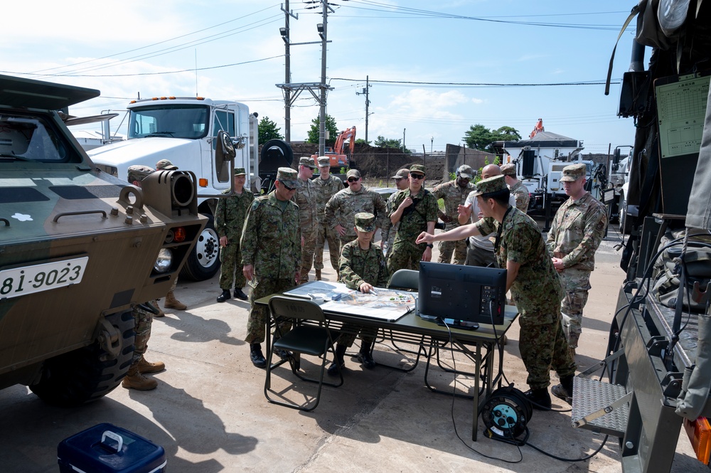 374th CES, Japan forces hone interoperability during CBRN training