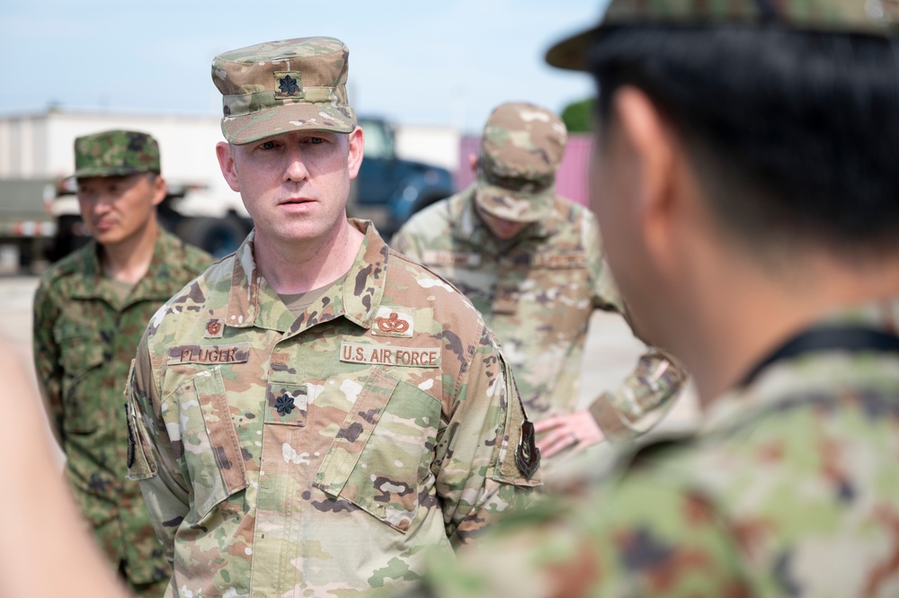 374th CES, Japan forces hone interoperability during CBRN training